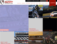 Tablet Screenshot of motorsport-safety.org